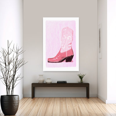Pac Cowgirlboot Abstract Contemporary Wall Art Print