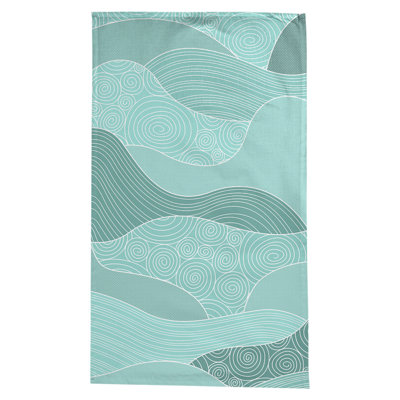 Leffel Hand Drawn Waves Tablecloth