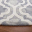 Tapis gris / ivoire en laine touffeté à la main Adelei-111188140