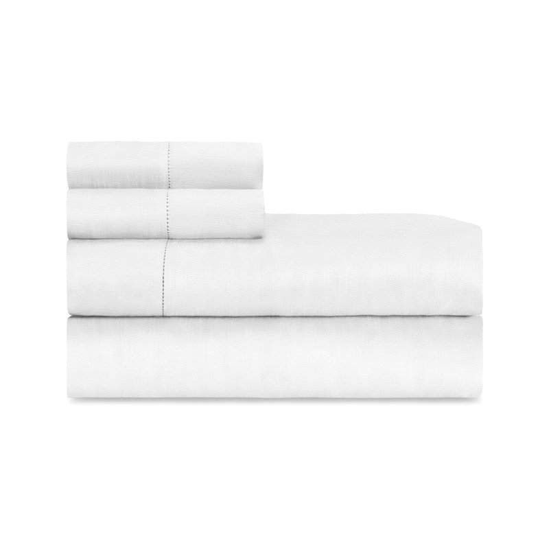 Provenza Linen Sheet Set, King, White