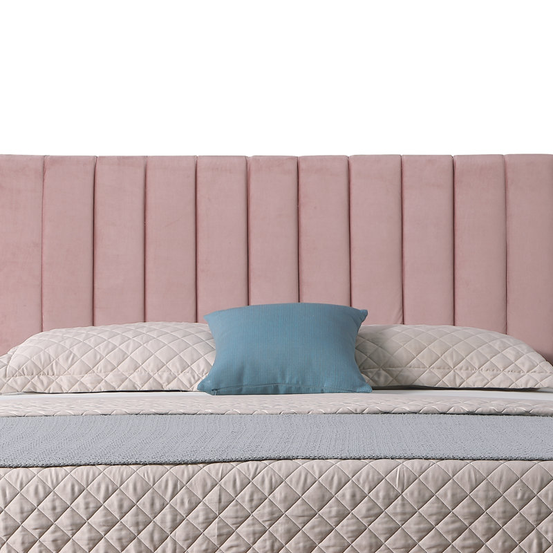 Lit plateforme tapissier Emonie, Simple
