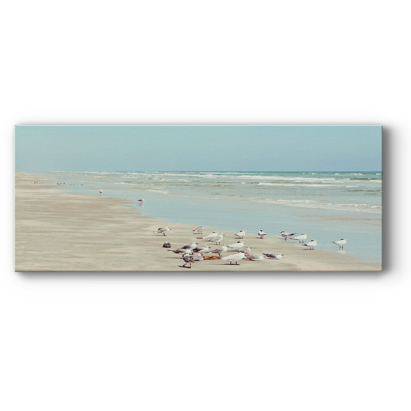«Padre Island Shore Birds», reproduction sur toile, H 20 po x l 50 po x P 1,5 po