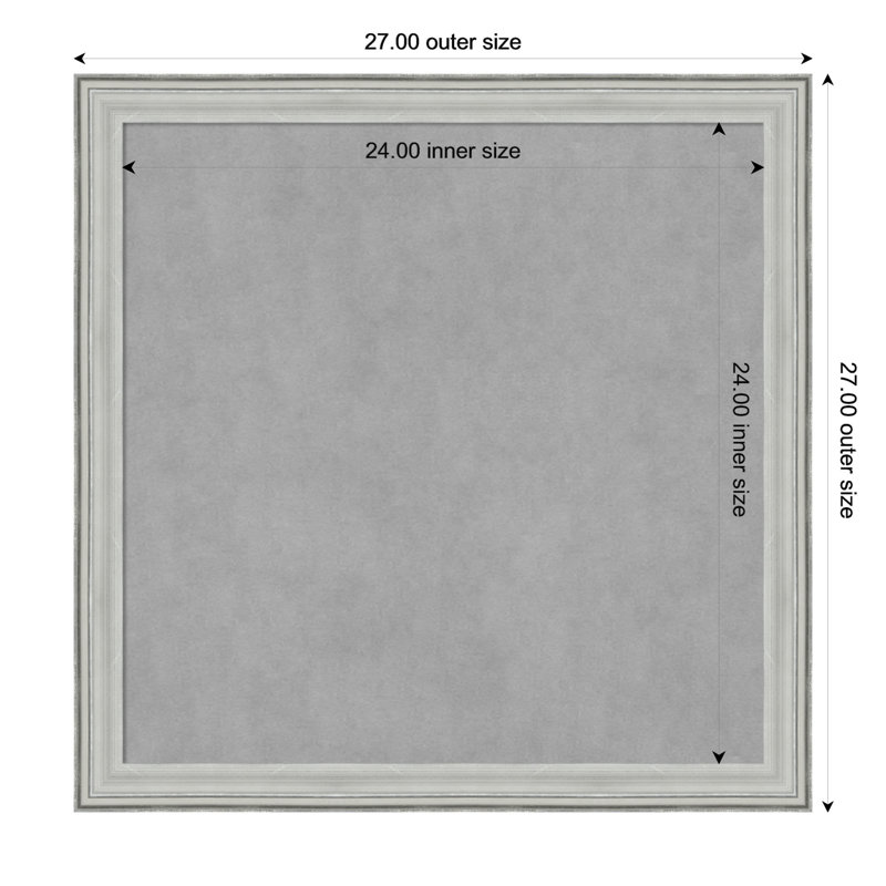 Tableau magnétique mural / babillard, 27" H x 27" W