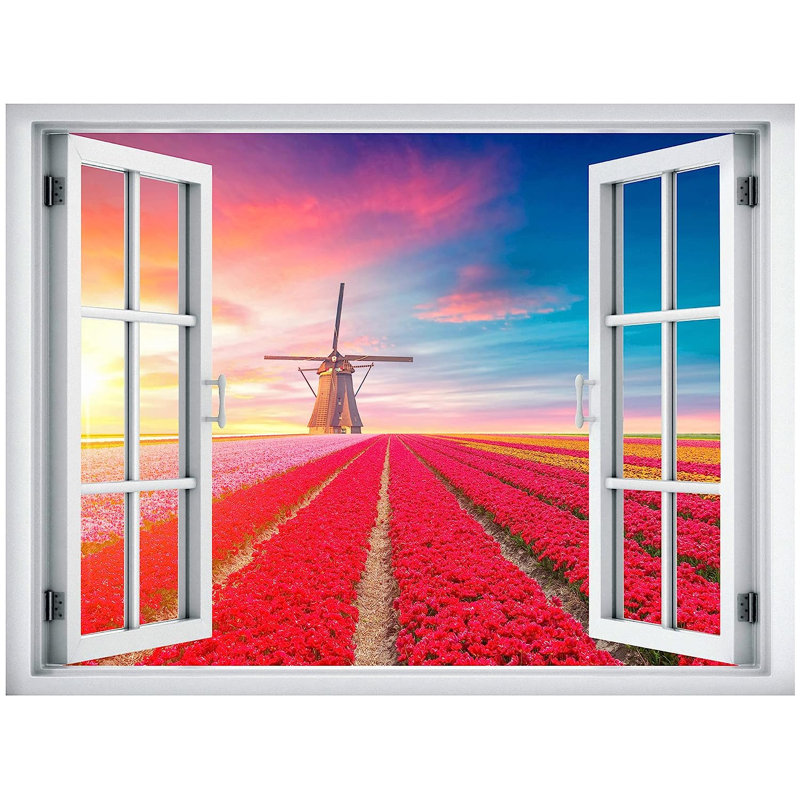 Papier peint floral à peler et coller, L 32 po x l 24 po