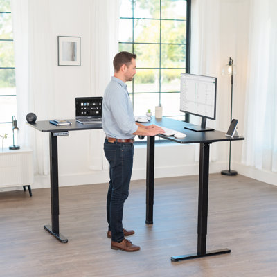 Bureau debout d'angle électrique VIVO