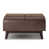 Distressed Chestnut Brown Faux Leather