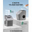 Comptoir en acier pour machine à glaçons avec capacité de production quotidienne de 44 lb, 2 façons d'ajouter de l'eau, épaisseur de glace personnalisable et commodité autonettoyante, convient aux réunions de famille, aux cuisines et aux espaces de travail.