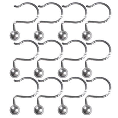 Ball Steel Shower Curtain Hooks