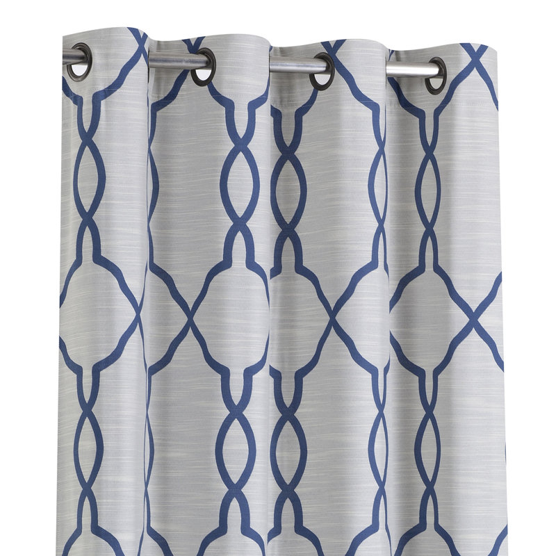Mallie Room Darkening Curtain Pair, 50" W x 84" L, Blue
