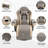 Manual Recliner Armchair PU Leather Lounge Chair W/ Adjustable Leg Rest, 135° Reclining Function, 360° Swivel, Cup Holder And, Storage Pocket