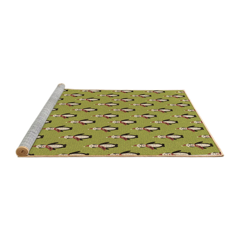 Tapis brun rectangulaire tissé à la machine 5 pi x 8 pi