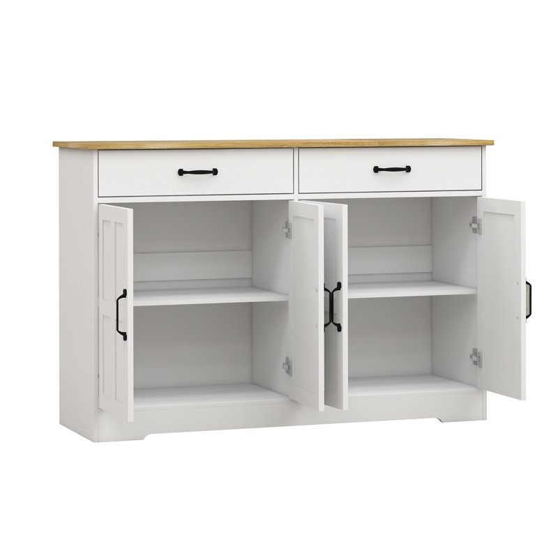 Buffet 47,95 "avec 2 tiroirs Farmhouse Buffet