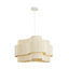 Luminaire suspendu 1 lumière à abat-jour en tissu Boho pour salon et chambre à coucher