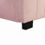 Lit plateforme tapissier en velours avec lit gigogne-141252996