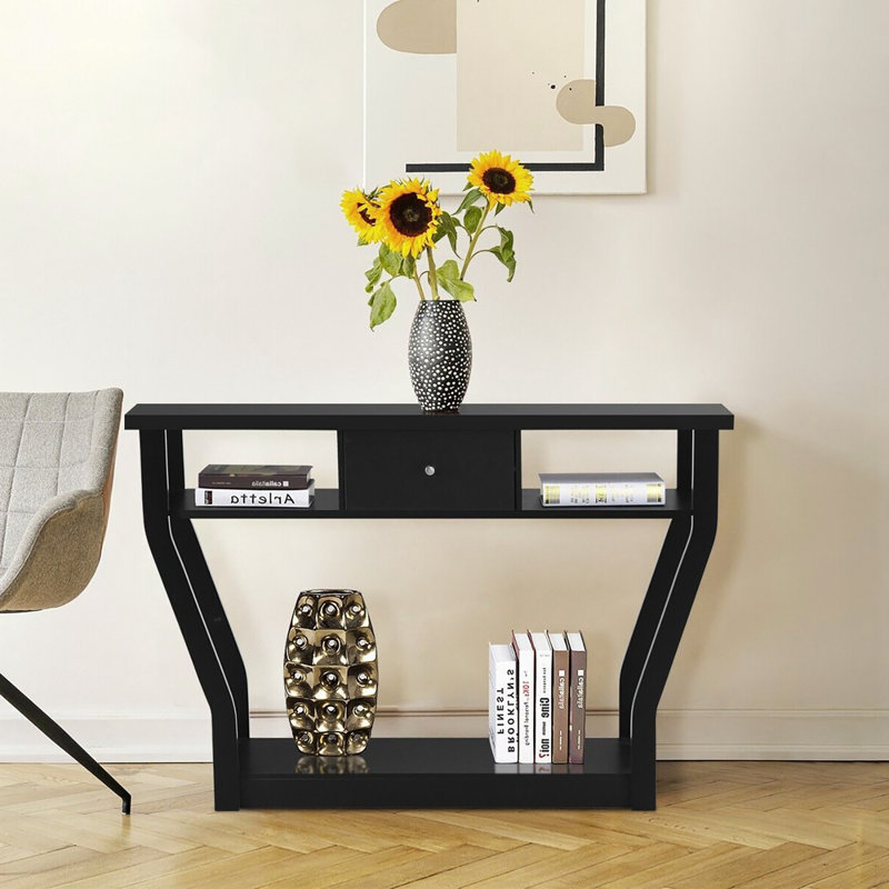 120cm Console Table, Black