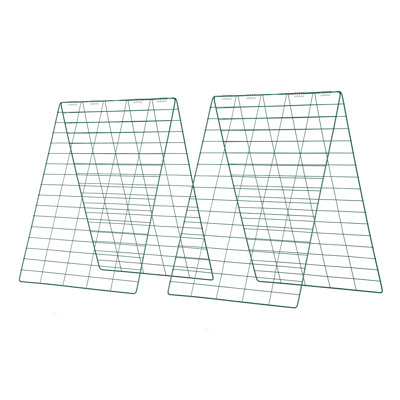 Cucumber Trellis, A-Frame Garden Supports for Raised Beds, Durable Metal Plant Supports for Vines, Climbing Vegetables, Peas, Beans, Zucchini, Tomatoes, and Flowers (35.43 x 27.56 in, Set of 4)