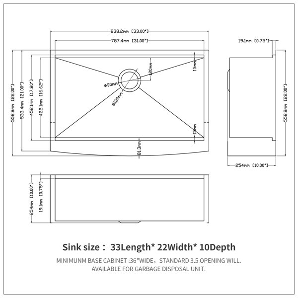 Dimensions du produit