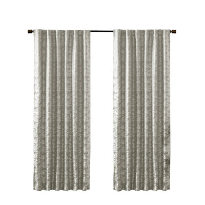 Rideau occultant avec passe-tringle Jacquard