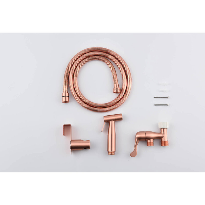 Rose Gold Toilet Bidet - Handheld Metal, Two Spray Modes For Family Hygiene Purposes, Rust & Corrosion Resistance, Simple Installation Method 2 Hygiene, Rust-, , Easy To Install And Use