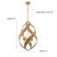 Lustre moderne en rotin 4 lumières Chirles