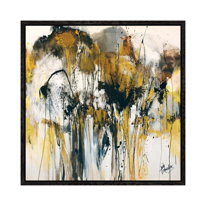 Moonlit Heart by Jude Remedios - Painting on Canvas, Black Framed, 93.98cm H x 93.98cm W x 3.81cm D