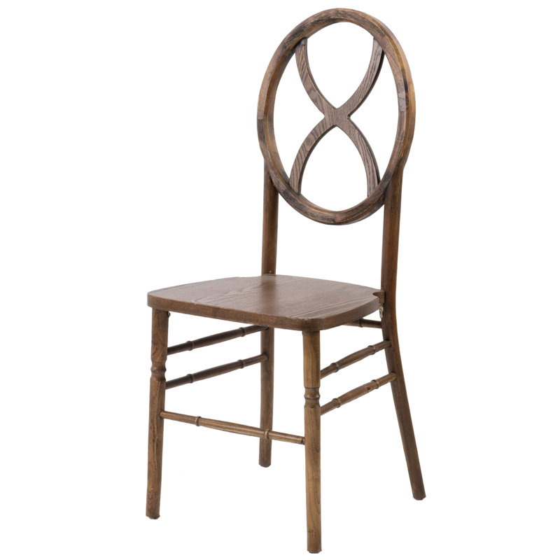 Gantz 18'' H Stacking Side Chair, Dark Walnut