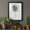 Bouquet de noir et blanc - Cadre photo, reproduction d'art sur papier