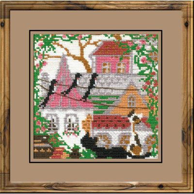  Kit au point de croix compté City & Cats Summer R612