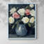 Série FLORAL DCxxiii - reproduction encadrée de qualité supérieure - prête à être accrochée - aucun clou requis-1945912604-1945912603
