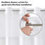Rideau de douche 72X75 Hookless - 100% polyester