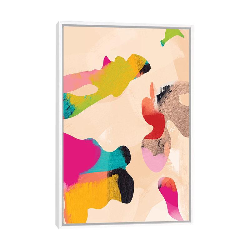«Abstract Bright Color Modern» par Ana Rut Bré - impression d'art graphique, Aucun mat, H 48 po x l 32 po x P 1,5 po