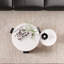Table basse ronde de style crème