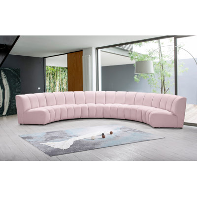 Canapé modulaire en velours Infinity