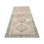 Tapis de couloir unique en laine noué à la main des années 1960 de 4 pi 3 po x 11 pi 11 po en rouge / ivoire / brun