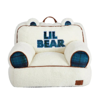 Fauteuil à billes en peluche Sherpa Lil Bear