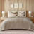 Striped Channel Velvet Quilt Set-106369220-106369222
