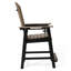 Fauteuil à hauteur de comptoir Kevin Adirondack, noir-130679344-130679348