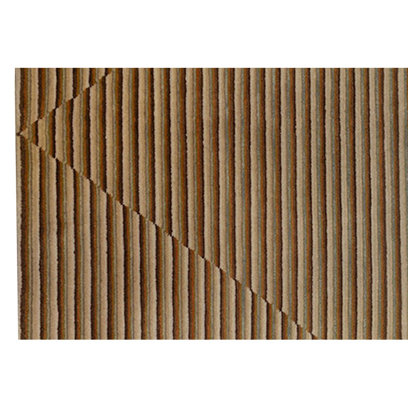 Hand-Knotted High-Quality Brown and Beige Area Rug