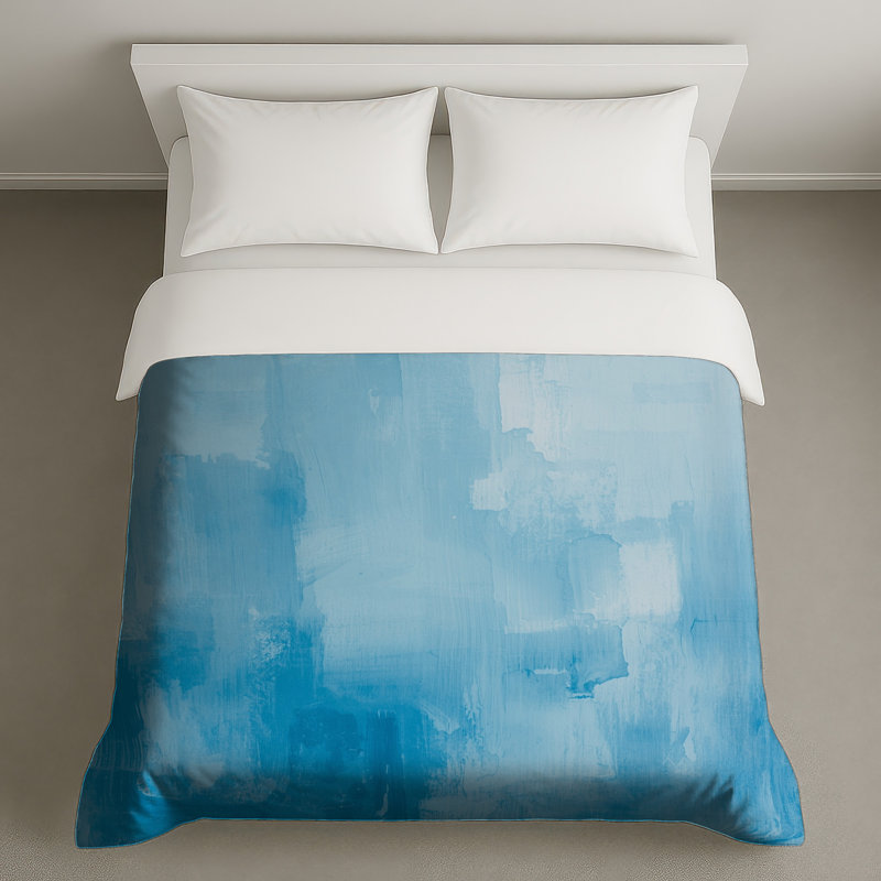 Housses de couette bleues, Lit simple