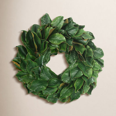 The Holiday Aisle® Joannette 24" Magnolia Wreath