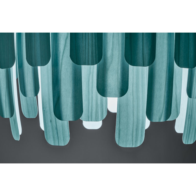 Maruja 1 - Light Pendant, E26, Sea Blue, Matte Black