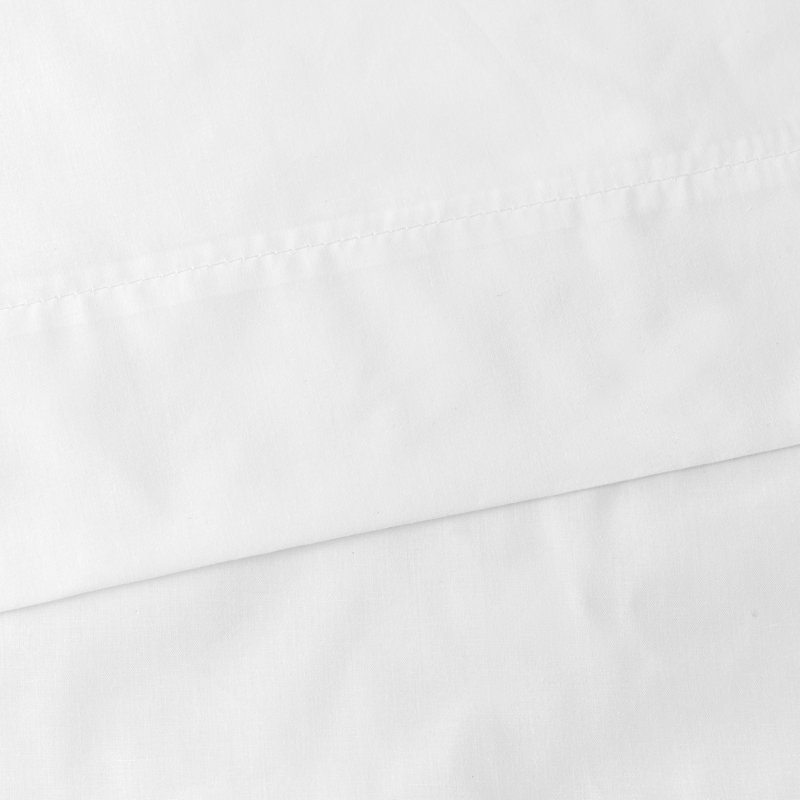 Placide Cotton Blend Sheer Curtain Pair, White, 40" W x 63" L