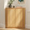 Armoire de plancher moderne sans poignée avec 2 portes et tablettes réglables