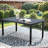 Outdoor Iron Black Rectangular Dining Table