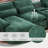 127'' Sectional Couches For Living Room,U Shaped Cloud Couch Sectionals With Console Bluetooth Speaker For Living Room-Emerald-894172051
