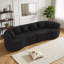 Canapé modulaire incurvé de 111,5 po - Coussin de nuage surdimensionné sans os avec 6 coussins, mousse à mémoire de forme et ressorts ensachés - Chenille, siège profond, aucun assemblage requis - Moderne 5 places pour le salon, appartement-129765252