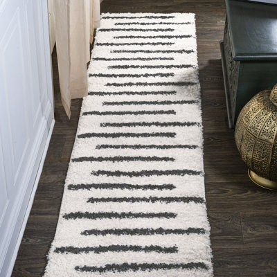 Tapis blanc / gris Colline