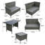 Everill Rattan Wicker 9 - Person Seating Group with Cushions