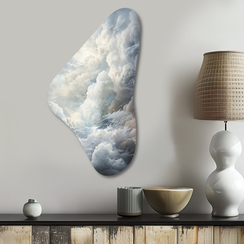 Harriette - art mural asymétrique en forme de nuage Boomerang, H 31 po x l 17 po