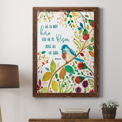 He Is Risen - Peinture sur toile encadrée